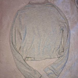 medium white PST cropped turtleneck shirt